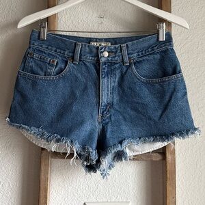 L.L. Bean Vintage Denim Cut Off High Waist Shorts sz: 8P